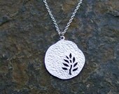 Silver Leaf Cutout Necklace