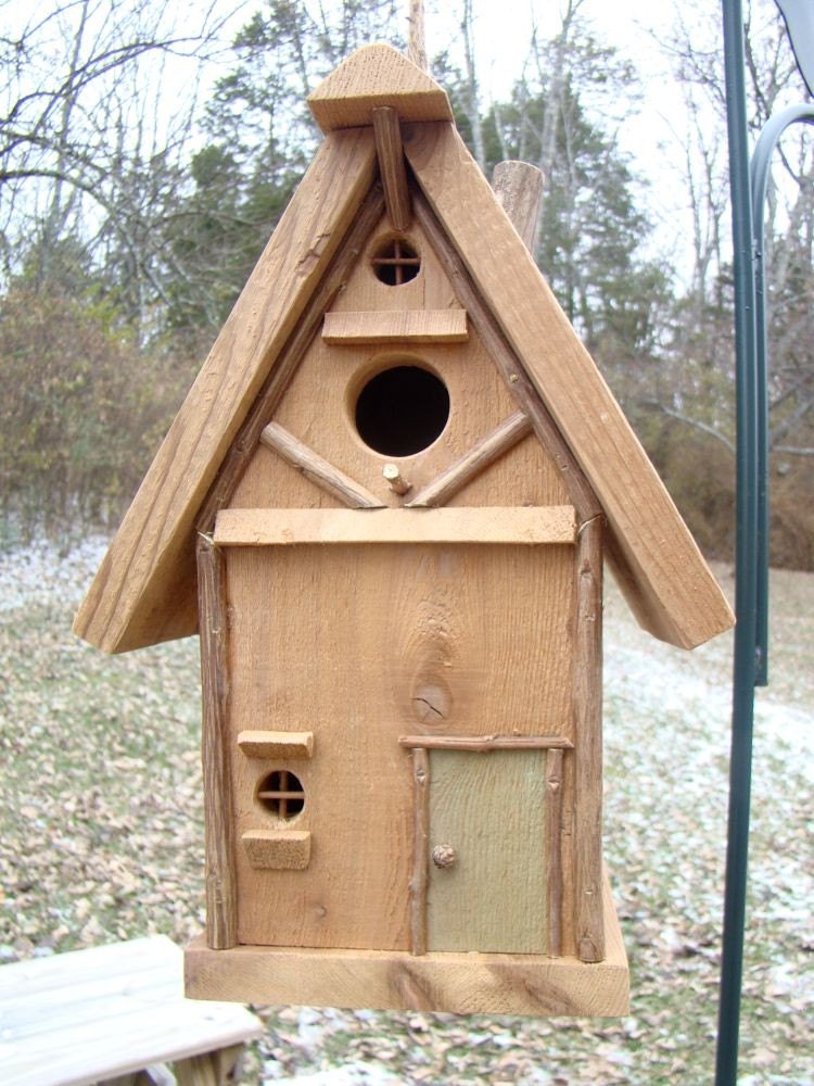 Handcrafted Tudor Cottage Birdhouse Free Shipping