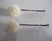 Flower hair slides