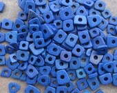 COBALT BLUE Greek Ceramic Beads - Little Chip Beads