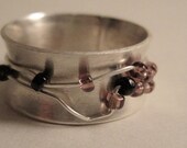 Spinning Beads Sterling Silver Ring