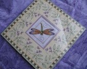 Dragonfly Cross Stitch Wall Hanging