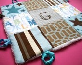 Baby Lovey Blanket with Custom Hand Embroidery by Dolce Dreams