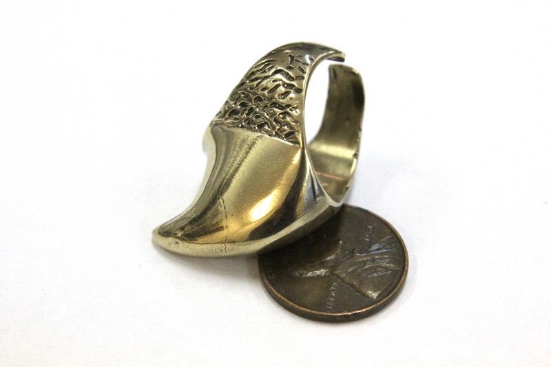 3D Bronze Wild Cat Claw Ring - Moon Raven Designs