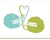 Knitting Print 5x7