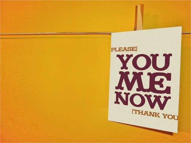 please You Me Now thanks Card