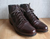Mahogany Ankle Riding Boots - Size 8 1/2  Womens