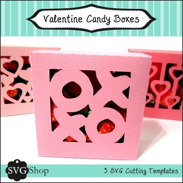 Valentine Candy Boxes SVG Set