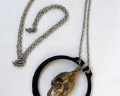 worship moon skull unisex necklace
