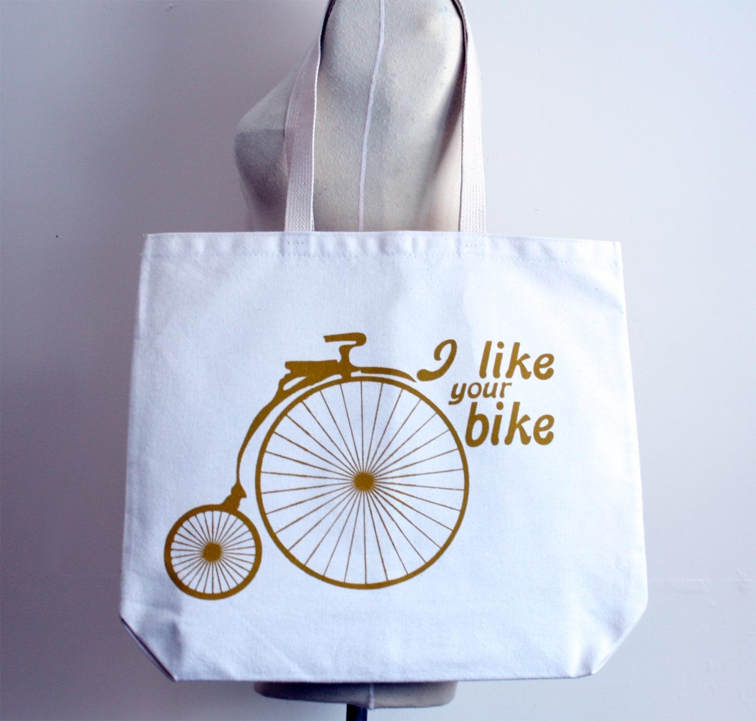 I Like Your Bike - Recycled Grocery / Shopping / Everyday Tote
