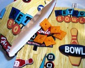 Vintage Bowling Sandwich and Snack Bag Set, Reusable, New Sizes