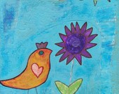 Beautiful Sunshine - Original Folk Art - Artist with Autism