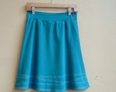 Skirt Turquoise Cotton Jersey- large