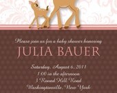 FAWNIN' OVER Baby Shower Invitation - You Print