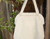 Midcentury vintage Corde Bead purse