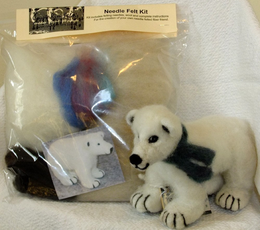 Needle Felt Polar Bear Kit
