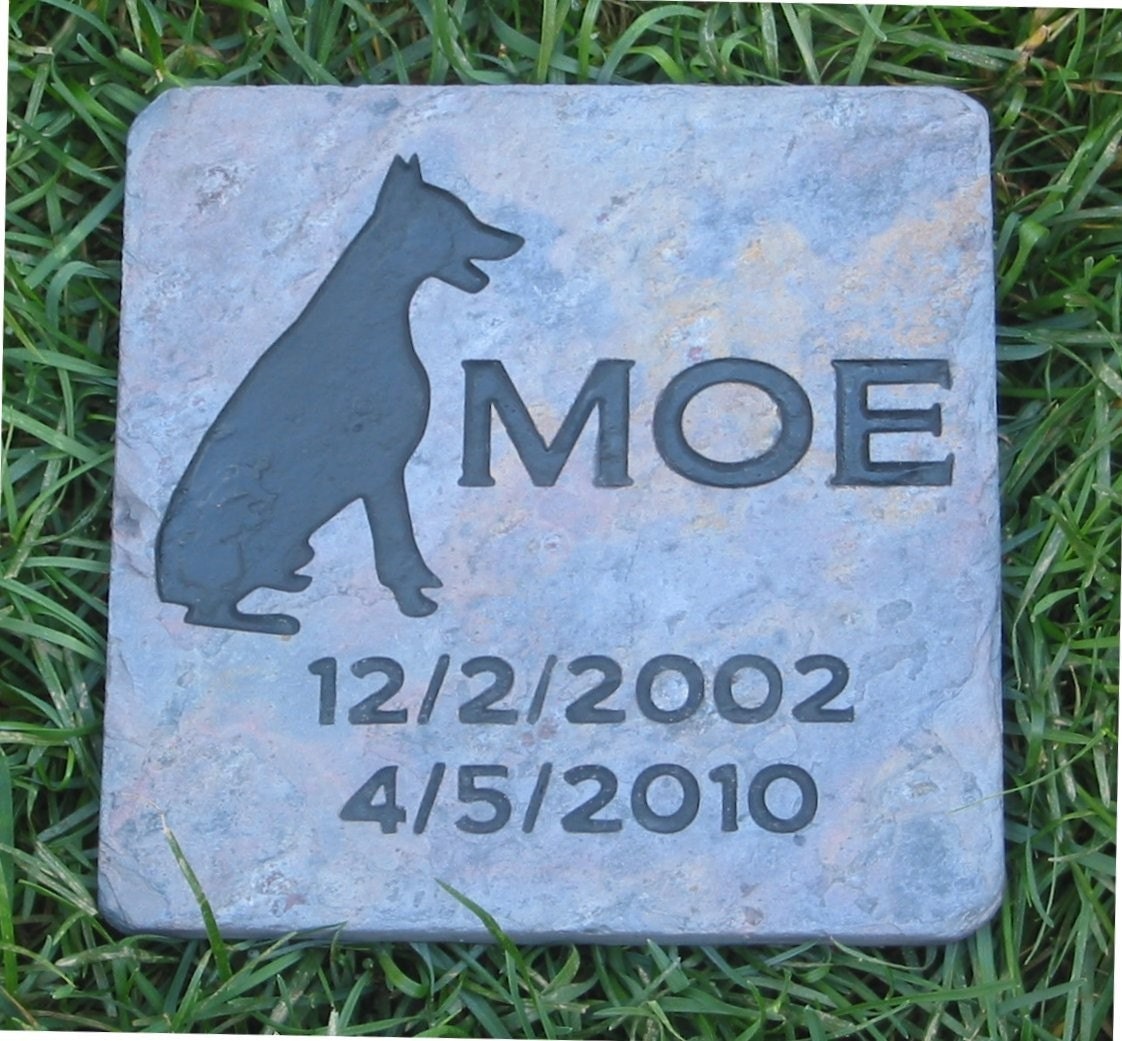 Custom Dog Cat Pet Memorial Stone