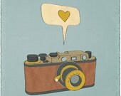 Camera Print Art / Poster "POINT AND CLICK" 8x10 Photography Art of Vintage Camera