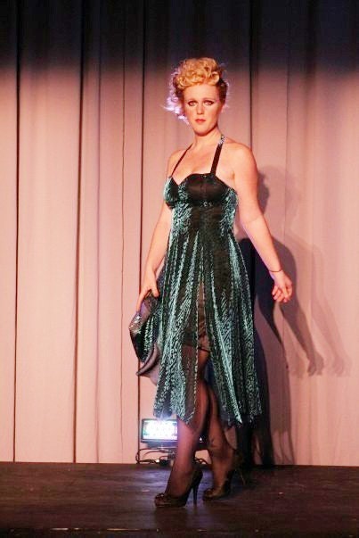 Black Wiggle Dress with Leopard Print - "The Starlet"