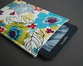 NookColor / Kobo / Kindle 1 2 3 / Nook / Touch / Sony / Galaxy Tab - Sleeve Cover Case Cozy - eReader TECHEE SLEEVE - Wildflowers Bright