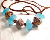 Vintage Beach Glass Choker Unisex