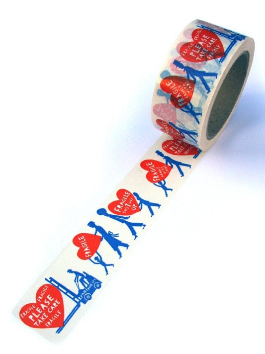 2 Colour Fragile tape