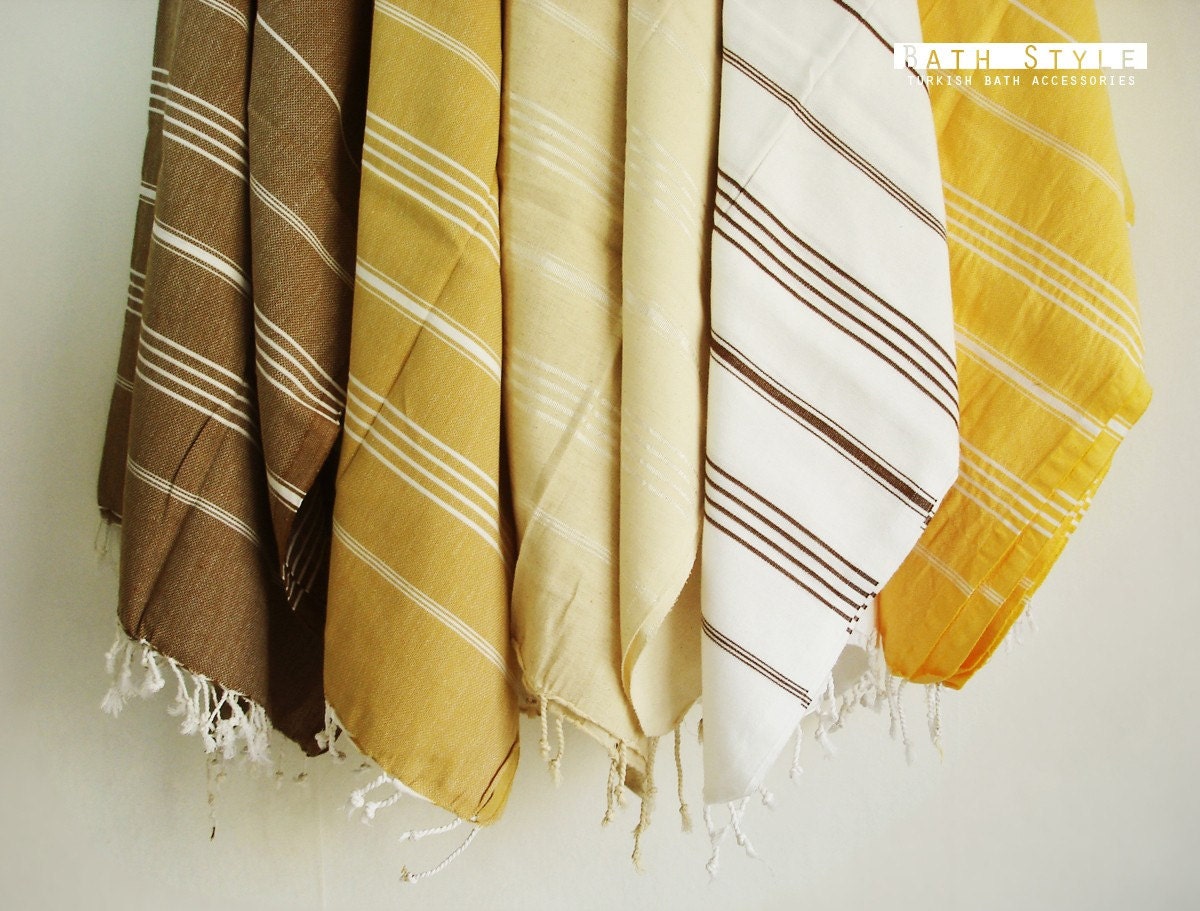 Turkish BATH Towel - Classic Peshtemal  - Natural Color