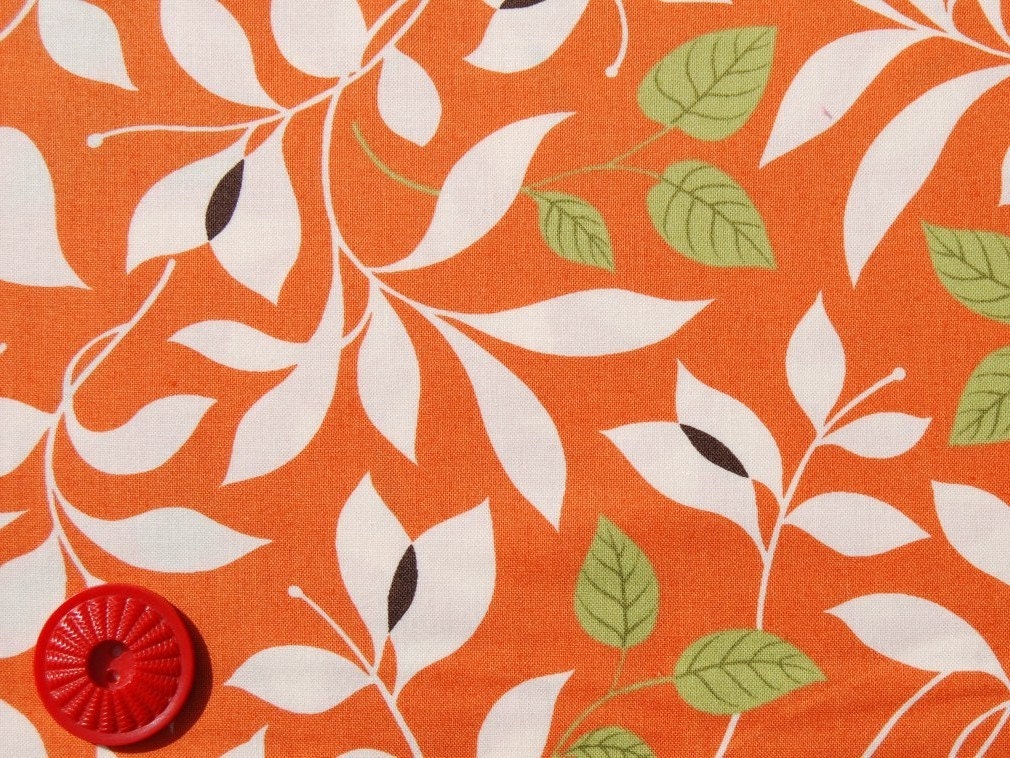 SALE - Chrysalis by Sanae for Moda - Butterfly Garden in Orange