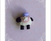Prim Friends polymer clay bead