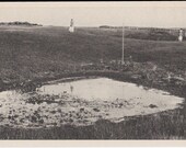 Nantucket Golf Links, A Dandy Hazard, Gardiner black & white post card
