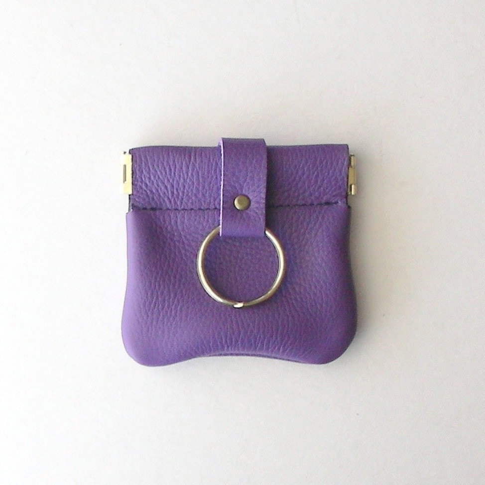 Leather Squeeze Frame Coin Purse