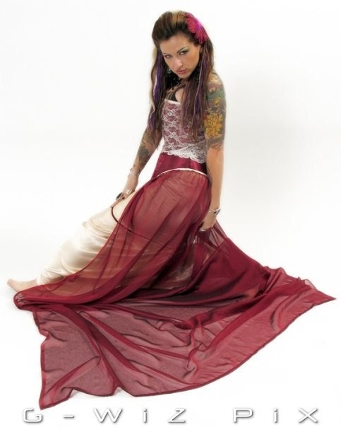 Wild Gypsy Rose, Corset & Skirt Set