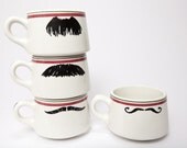 Mustache Coffee Cups
