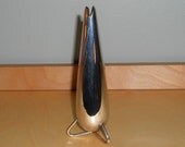 Danish Modern Silver Rocket Bud Vase
