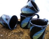 Mug - Mini Black-Blue