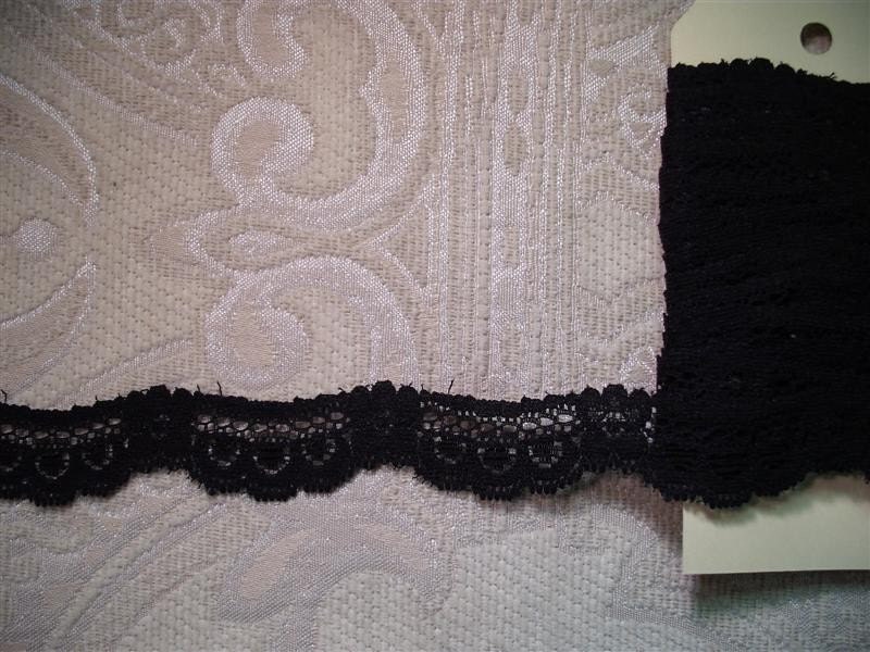 Vintage Lace - Black - 10 foot Skein (1-BL-3)