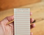 24 Personalized Mini Notes - Schoolbook Theme