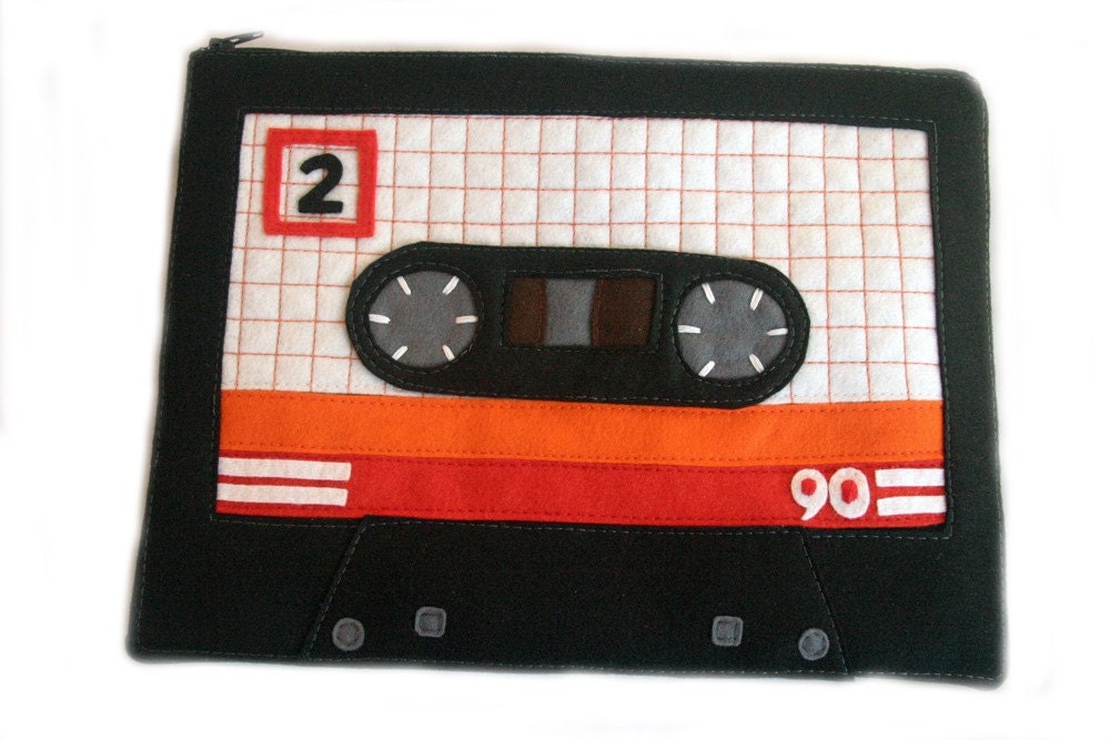 Mix Tape Tablet / iPad Case - Cassette Tape Case fits Xoom iPad 2