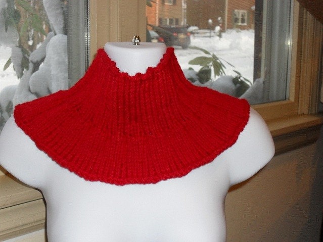 Hand Knit Wool Neck Warmer - Djfleesh - Free Shipping