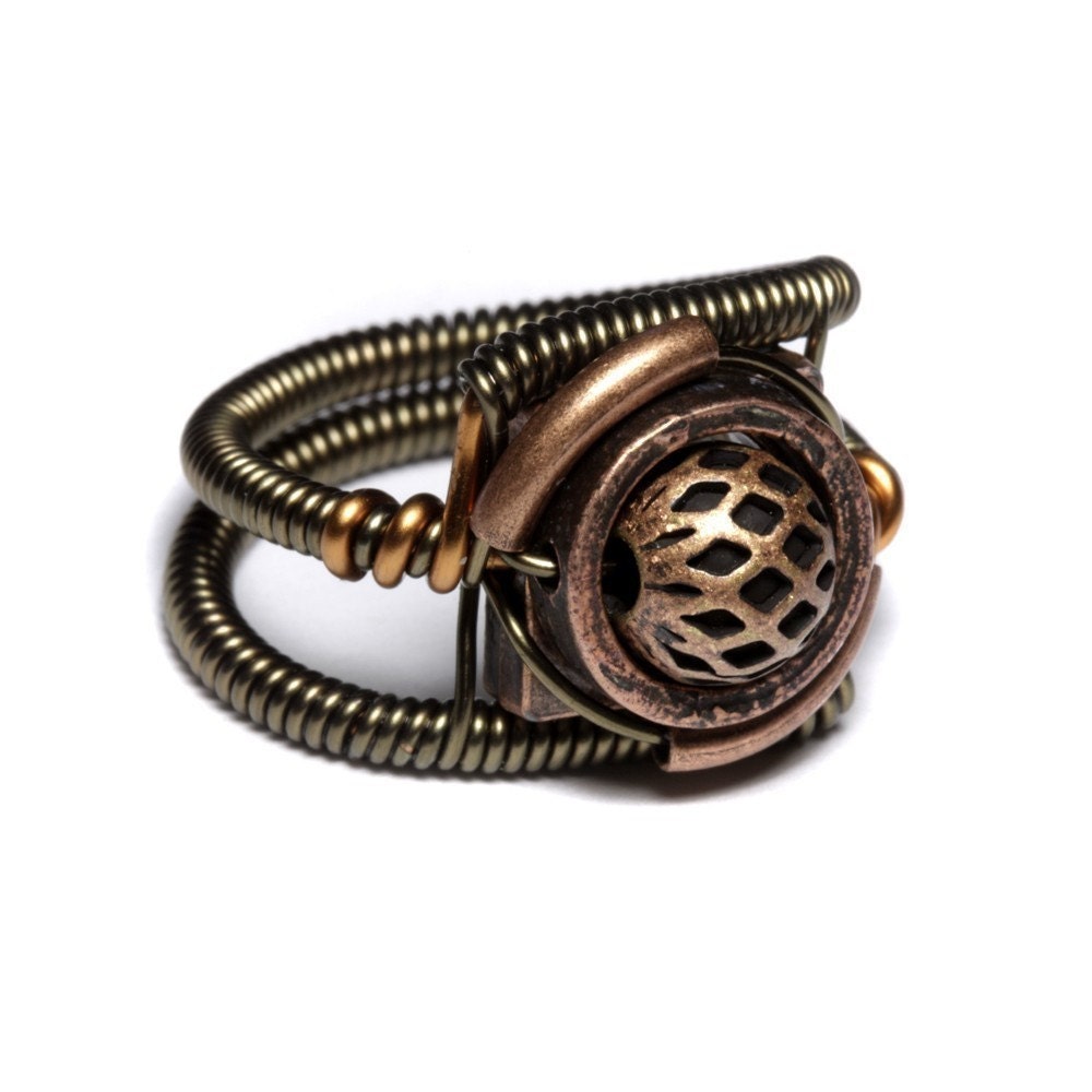 Steampunk Jewelry - RING - Copper