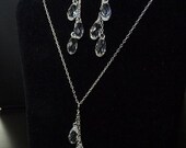 Crystal Wedding Jewelry Set, Earrings and Necklace Set, Bridesmaid Jewelry, Wedding Jewelry