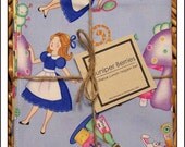 Alice in Wonderland Pair of Cloth Lunch Napkins