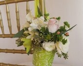 Faux Wedding Aisle Vases Hang Flowers from wedding aisles with Doey's Pew Clips or favorite Ribbon.