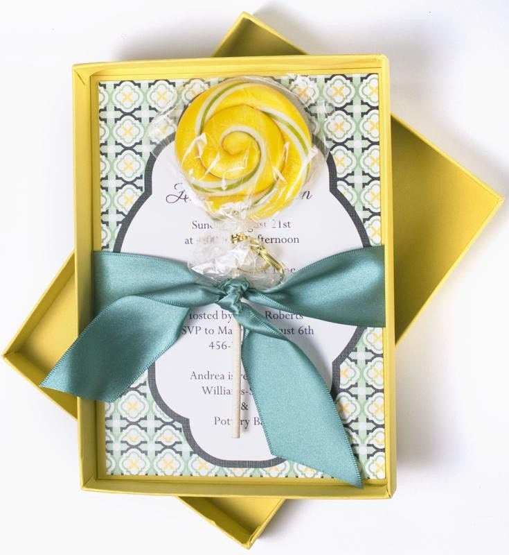 Spring Wedding Invitation - LEMONDROPS AND RAINDROPS
