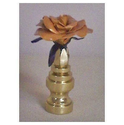 Rose  Lamp Finial Gold