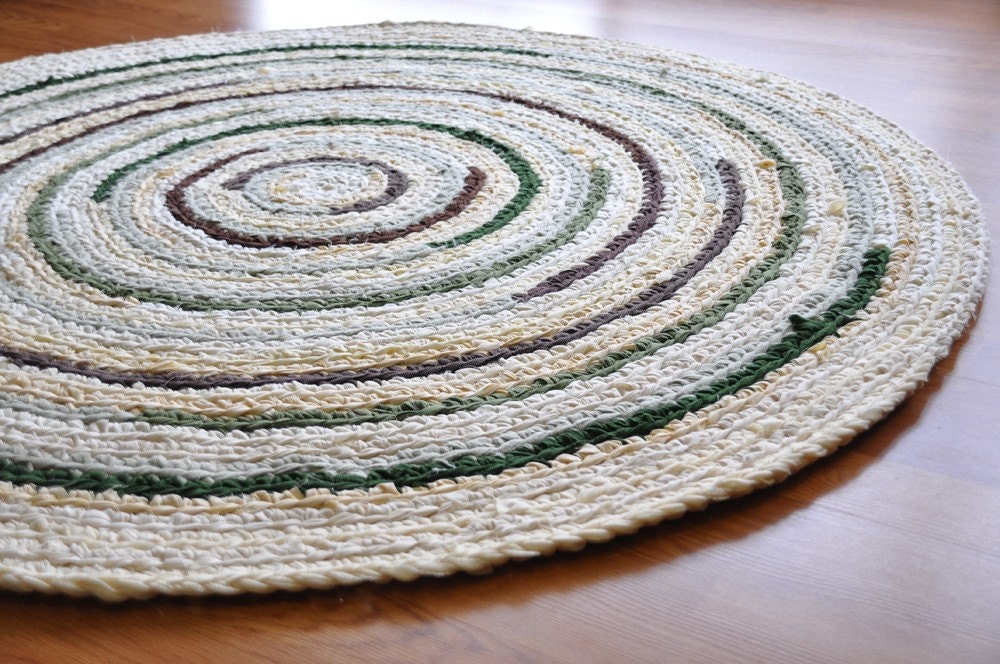 Rug by EKRA Custom Made Round Crochet 5 feet in diameter