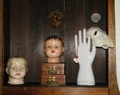 Little Porcelain Glove Mold Vintage Hand Jewelry Display medium as is