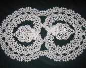 Crochet Cotton Doily, Irish Lace, Irish Hearts