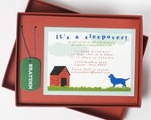 Luxury, Boxed Birthday Invitation - BARKING UP A TREE