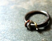 beringed-- custom single earring or nose ring-- 16 gauge-- primitive series-- handmade by thebeadedlily on etsy